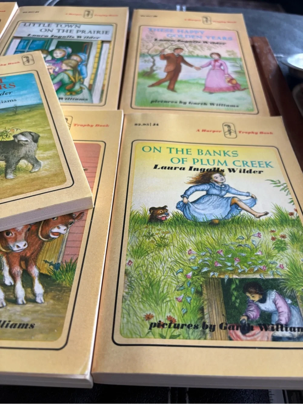 Little House On The Prairie Box Set Complete Series 9 Books Yellow Vintage